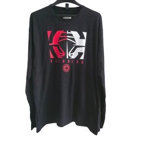NBA Los Angeles Clippers Long Sleeve T Shirt Mens XL Black Red White NWOT